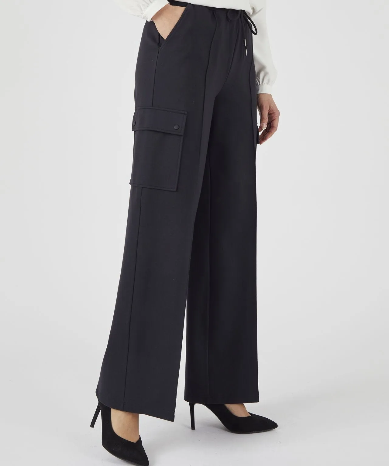 Jersey Cargo Trousers with Stretchy Secret