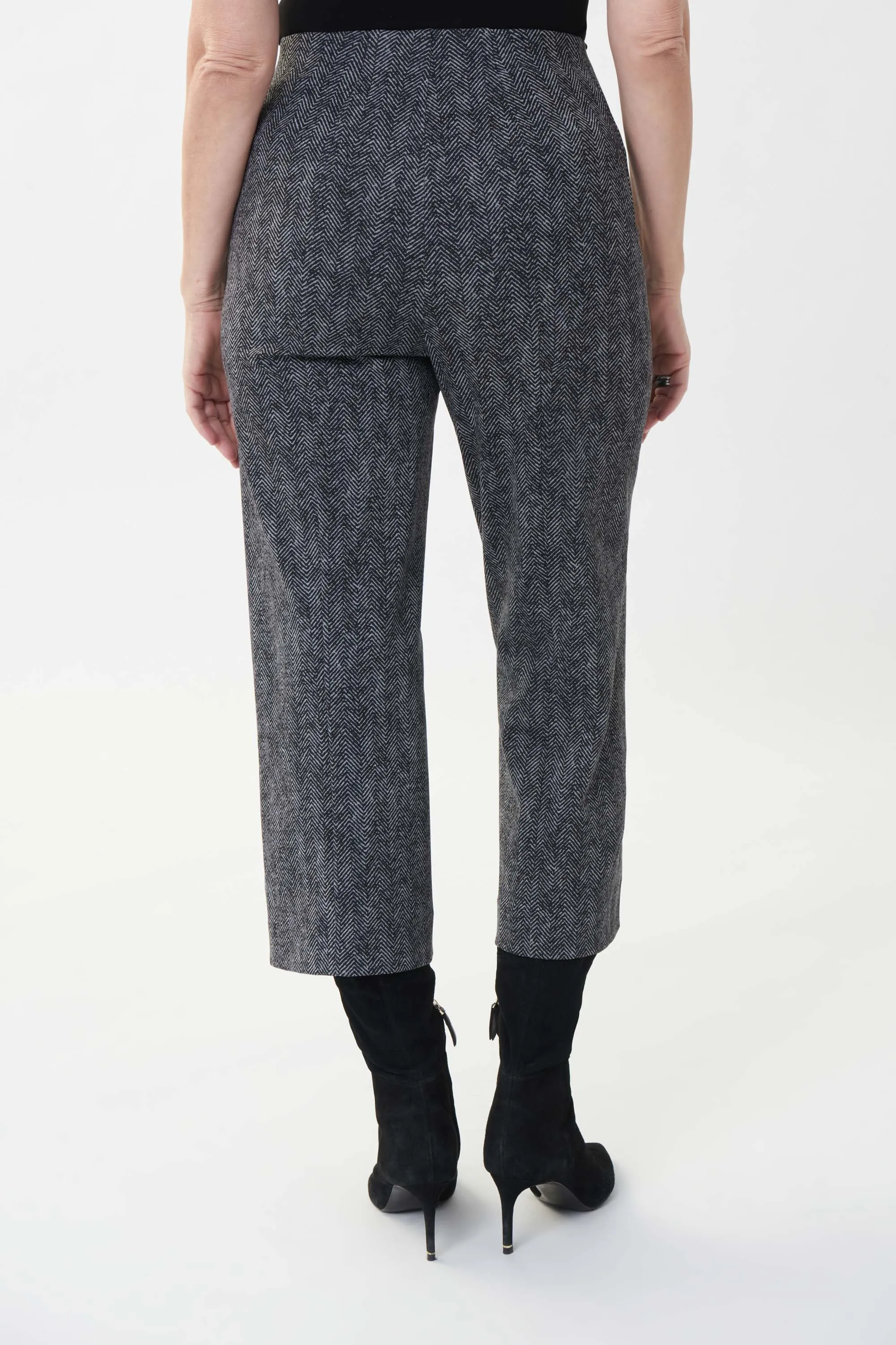 Joseph Ribkoff Herringbone Culotte Pant