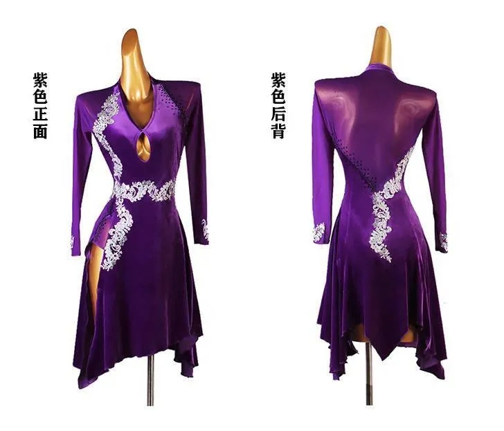 Latin Dance Costumes | Red, Green, Purple, Black, Blue - Shop Now