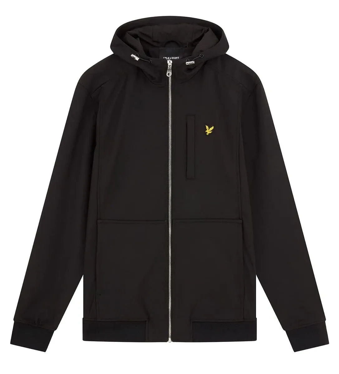 Lyle and Scott Casual Softshell Hooded Jacket Jet Black