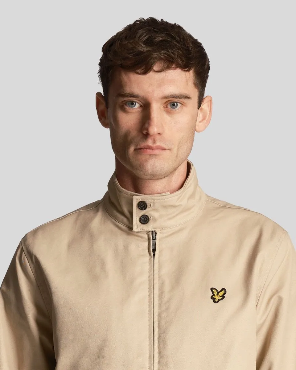 Lyle and Scott Harrington Casual Cotton Jacket in Stone