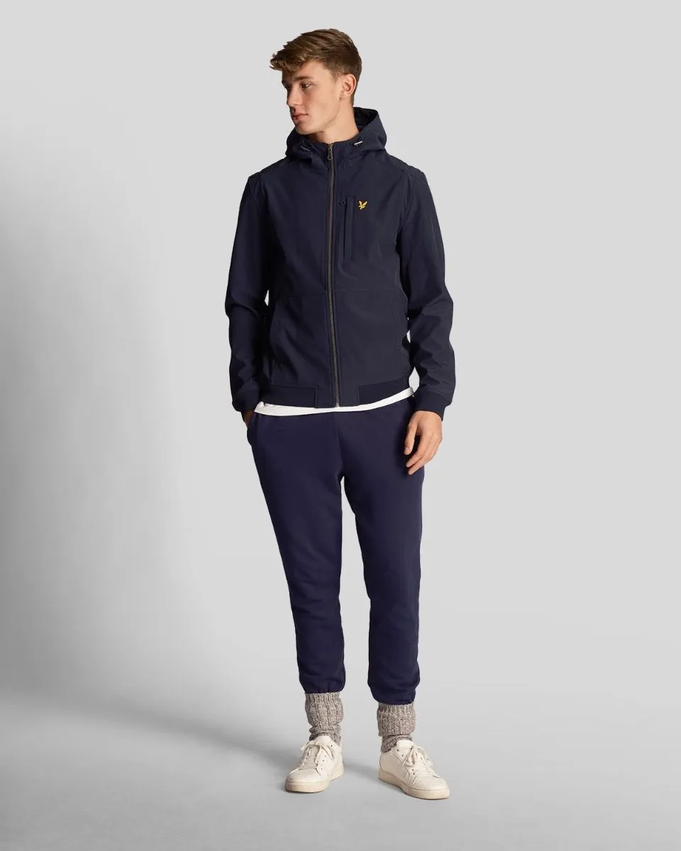 Dark Navy Lyle & Scott Hooded Lightweight Softshell Jacket