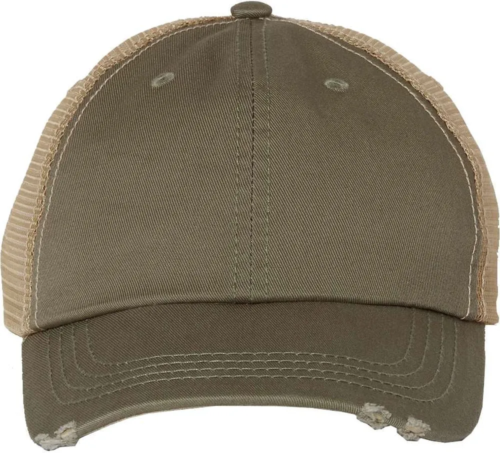 Mega Frayed-Bill Twill Cap