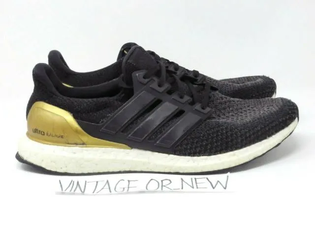 Adidas Ultra Boost 2.0 UCLA Black Gold Running Shoes for Men