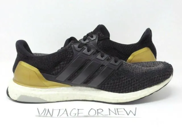 Adidas Ultra Boost 2.0 UCLA Black Gold Running Shoes for Men