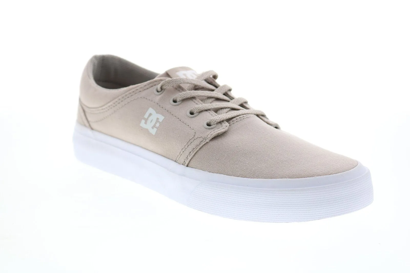 Men's Gray Canvas Skate Sneakers Shoes - DC Trase Tx ADYS300601