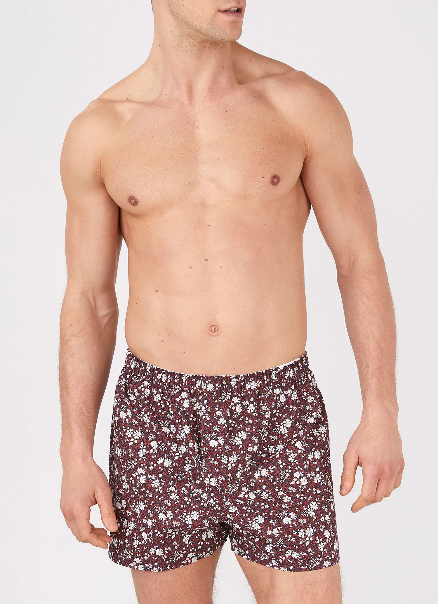 Red Pepper Floral Men's Liberty Print Boxer Shorts