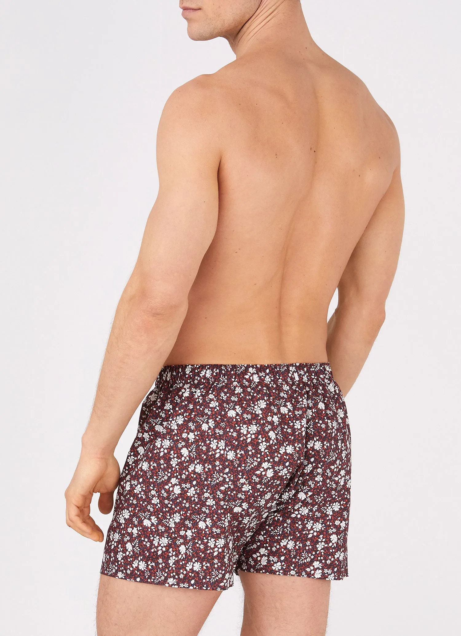 Red Pepper Floral Men's Liberty Print Boxer Shorts