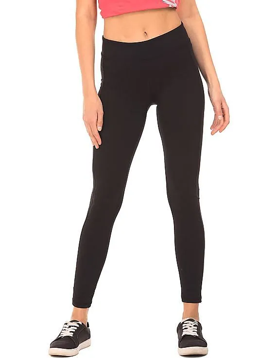 Mid Rise Panelled Leggings