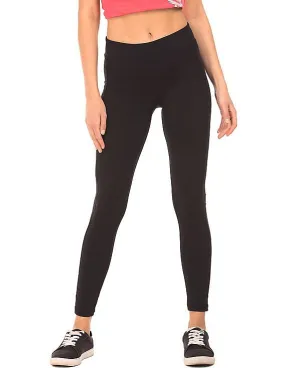 Mid Rise Panelled Leggings