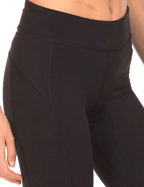 Mid Rise Panelled Leggings