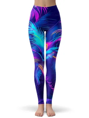 Nighttime Tropical Leggings