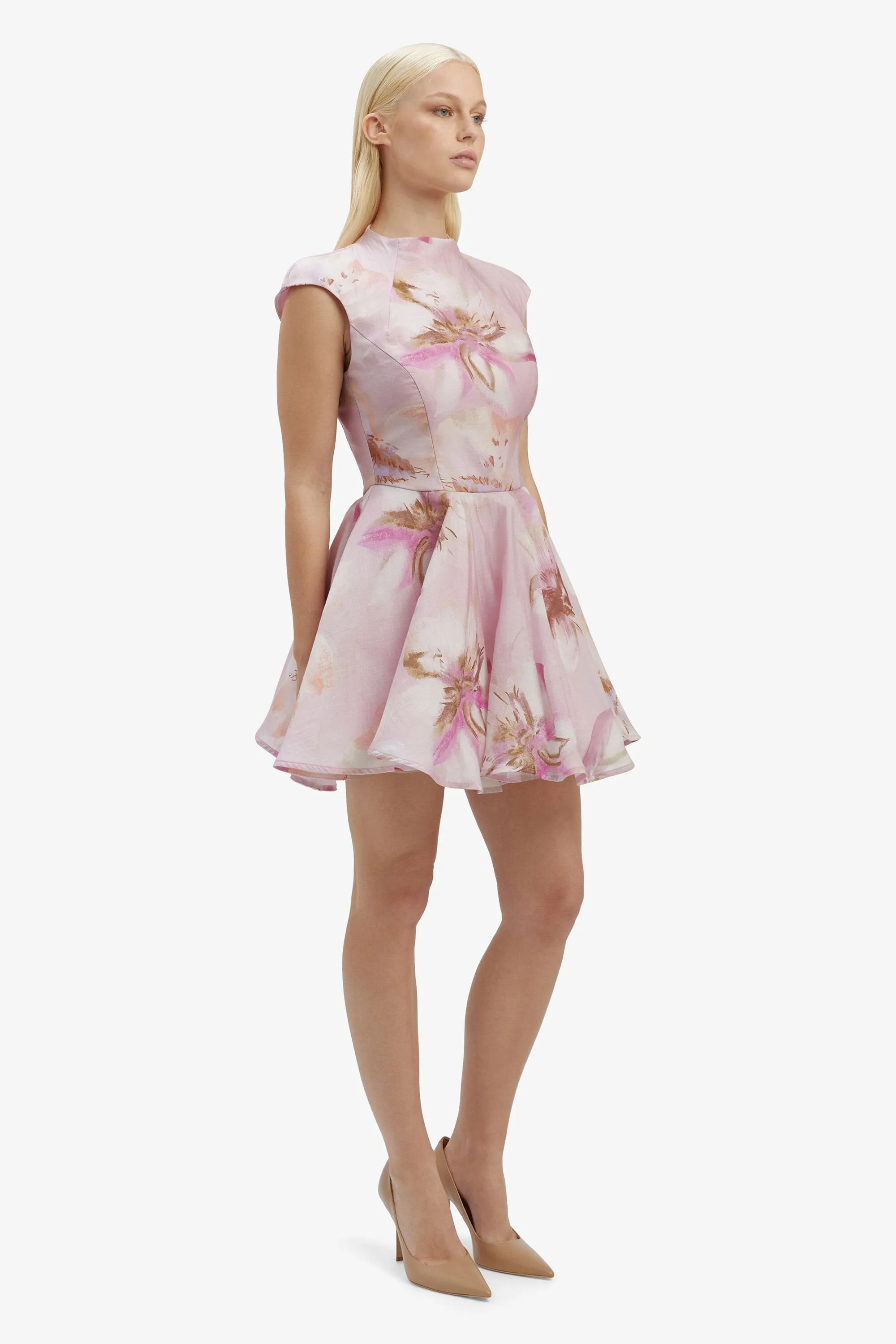 Mini Dress Lilac Floral - Josilyn