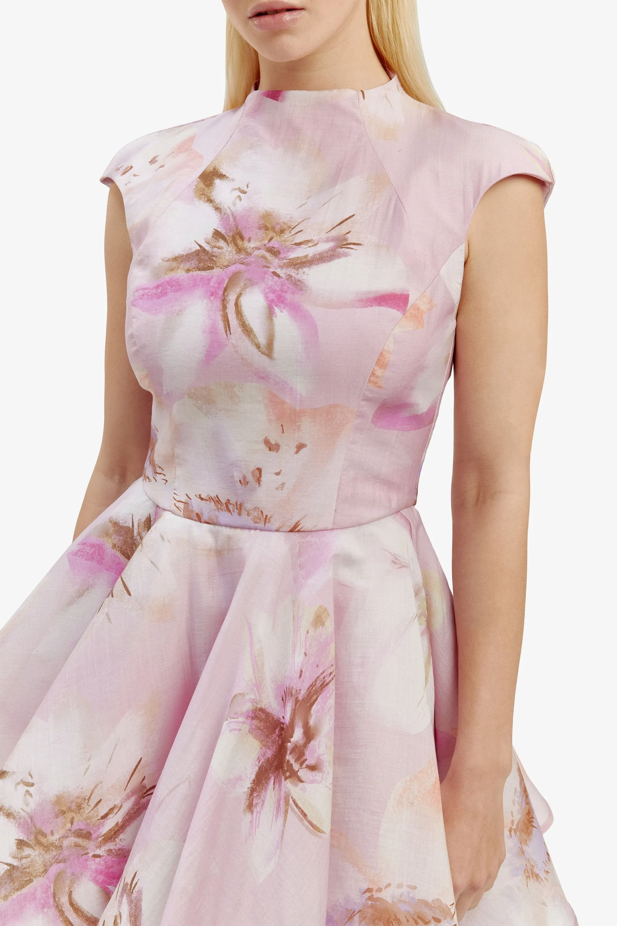 Mini Dress Lilac Floral - Josilyn