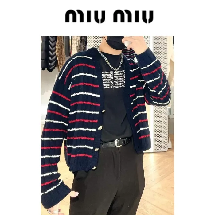 MiuMiu Logo Cardigans