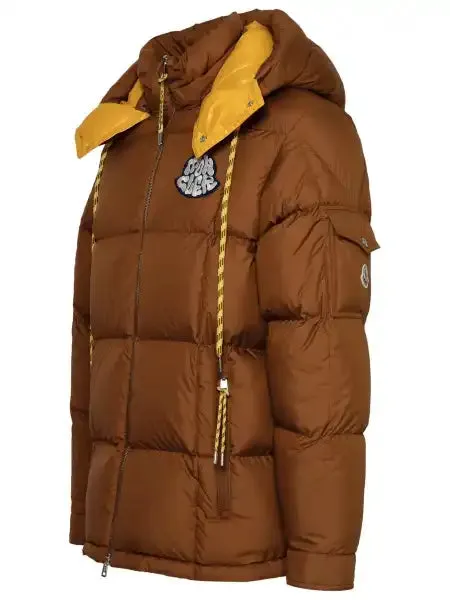 Moncler Mariveles Brown Multi Down Coat