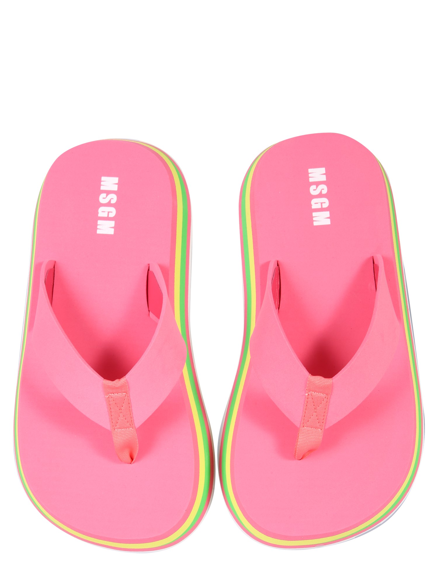 Designer Striped Thong Sandals