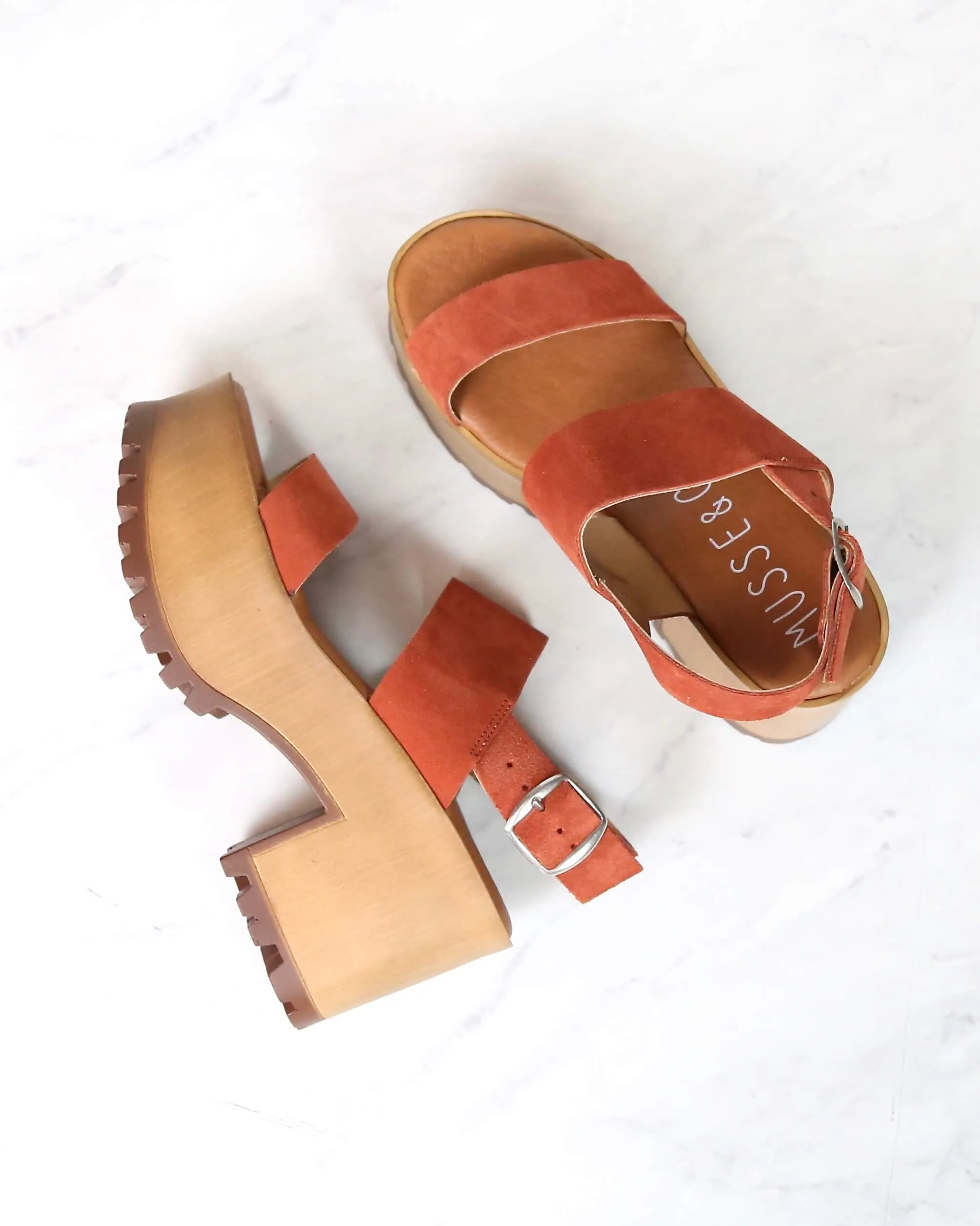 Musse and Cloud Danna Platform Sandals in Tej