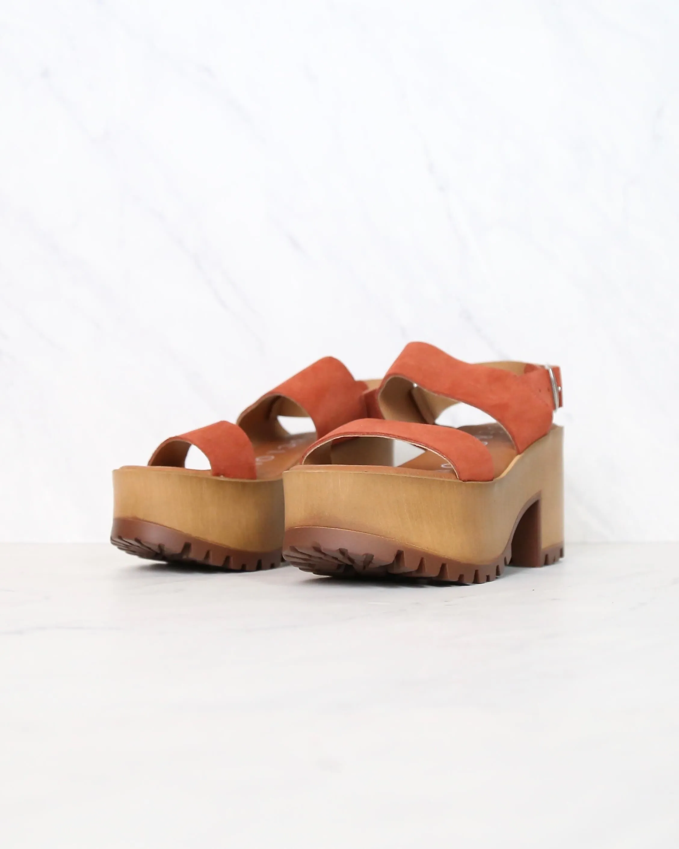 Musse and Cloud Danna Platform Sandals in Tej