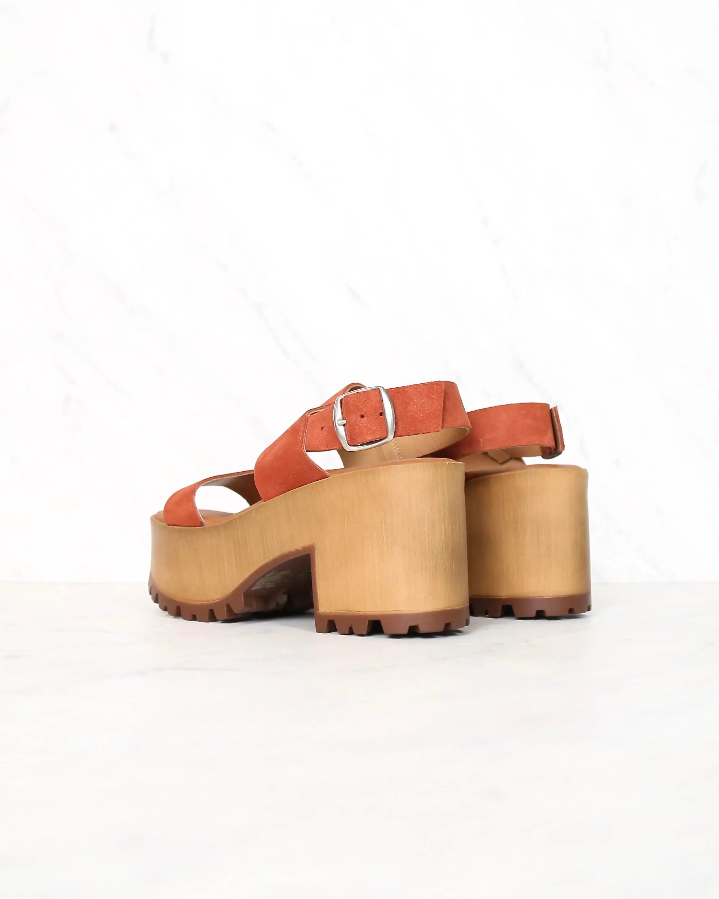 Musse and Cloud Danna Platform Sandals in Tej