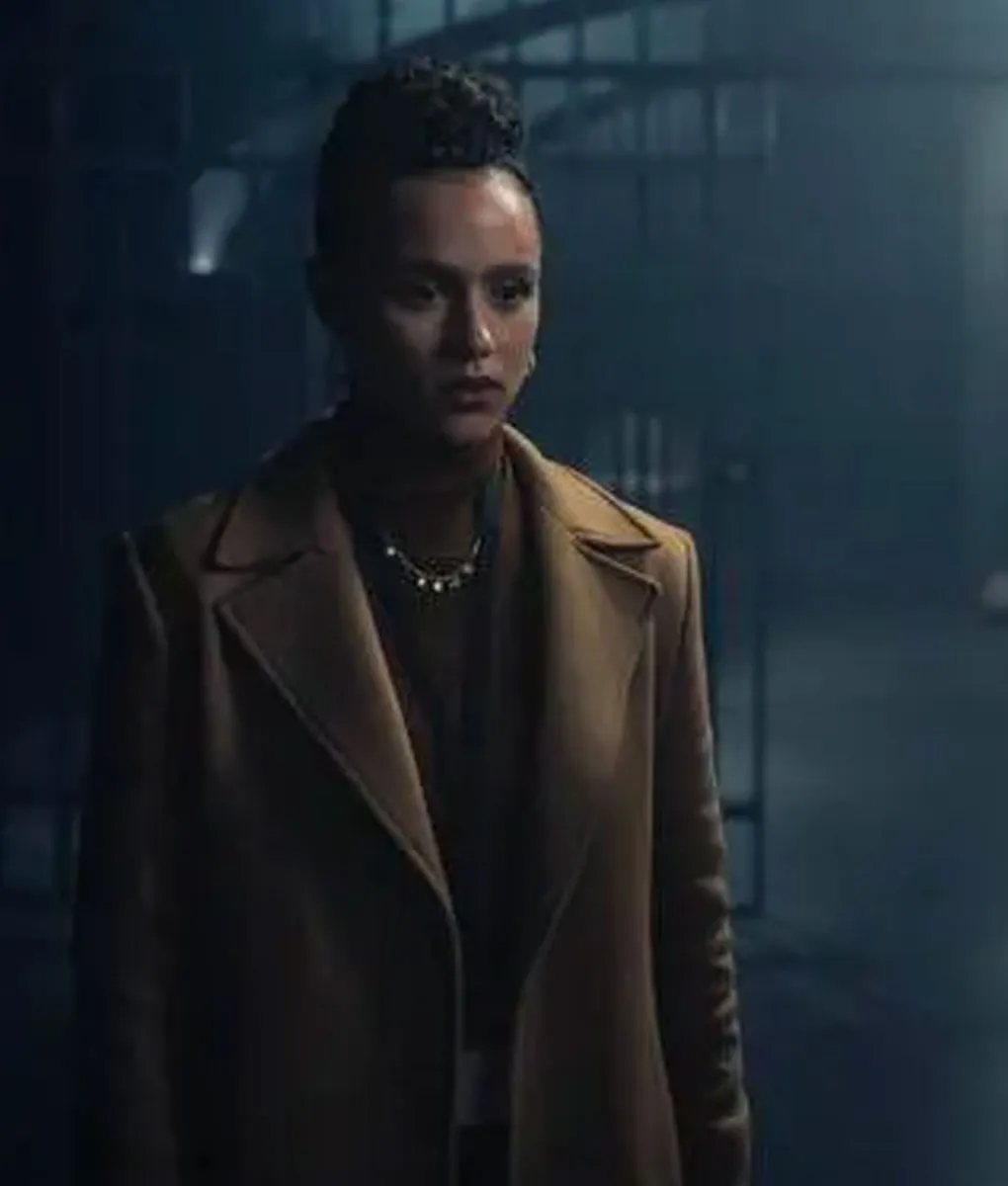 Nathalie Emmanuel Wool Coat