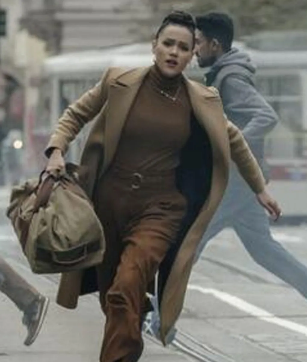 Nathalie Emmanuel Wool Coat