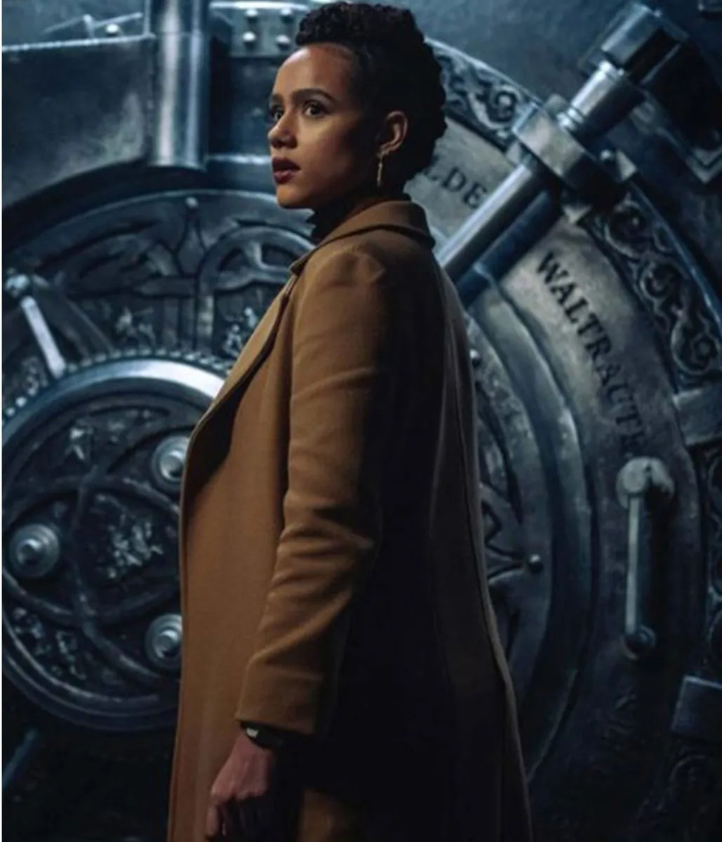 Nathalie Emmanuel Wool Coat