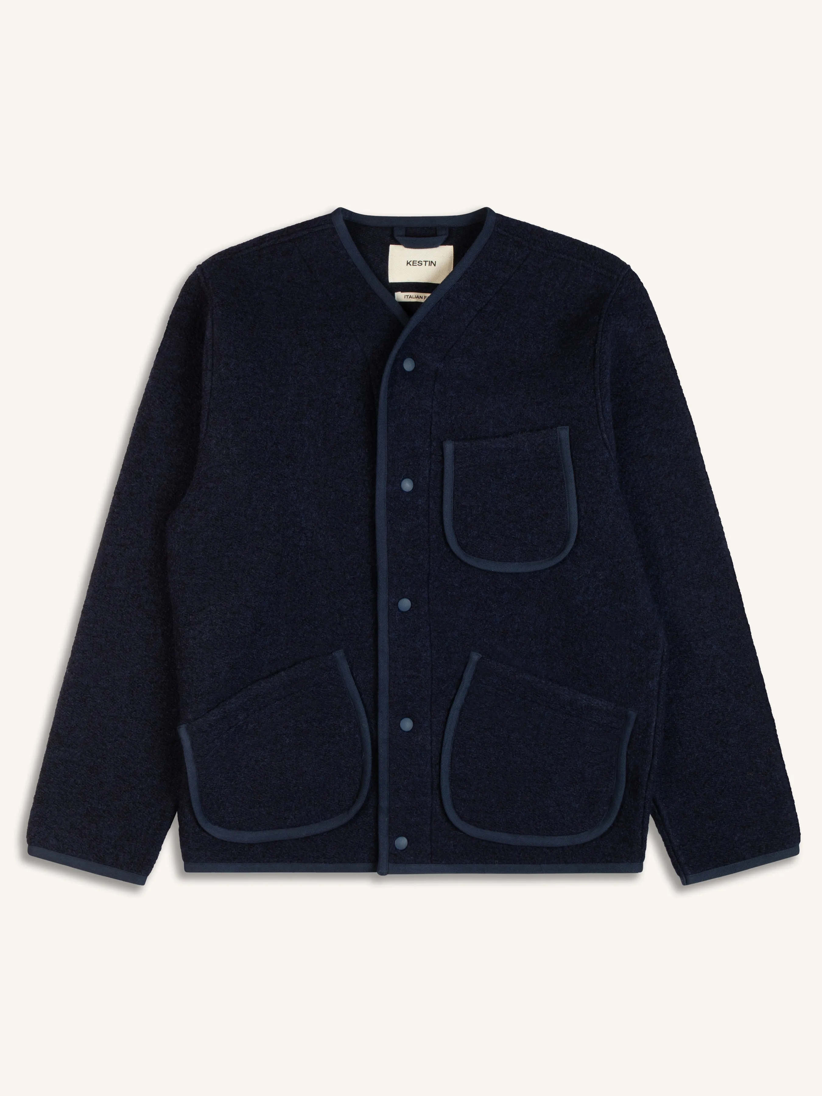 Midnight Blue Italian Wool Neist Cardigan - Shop Now!