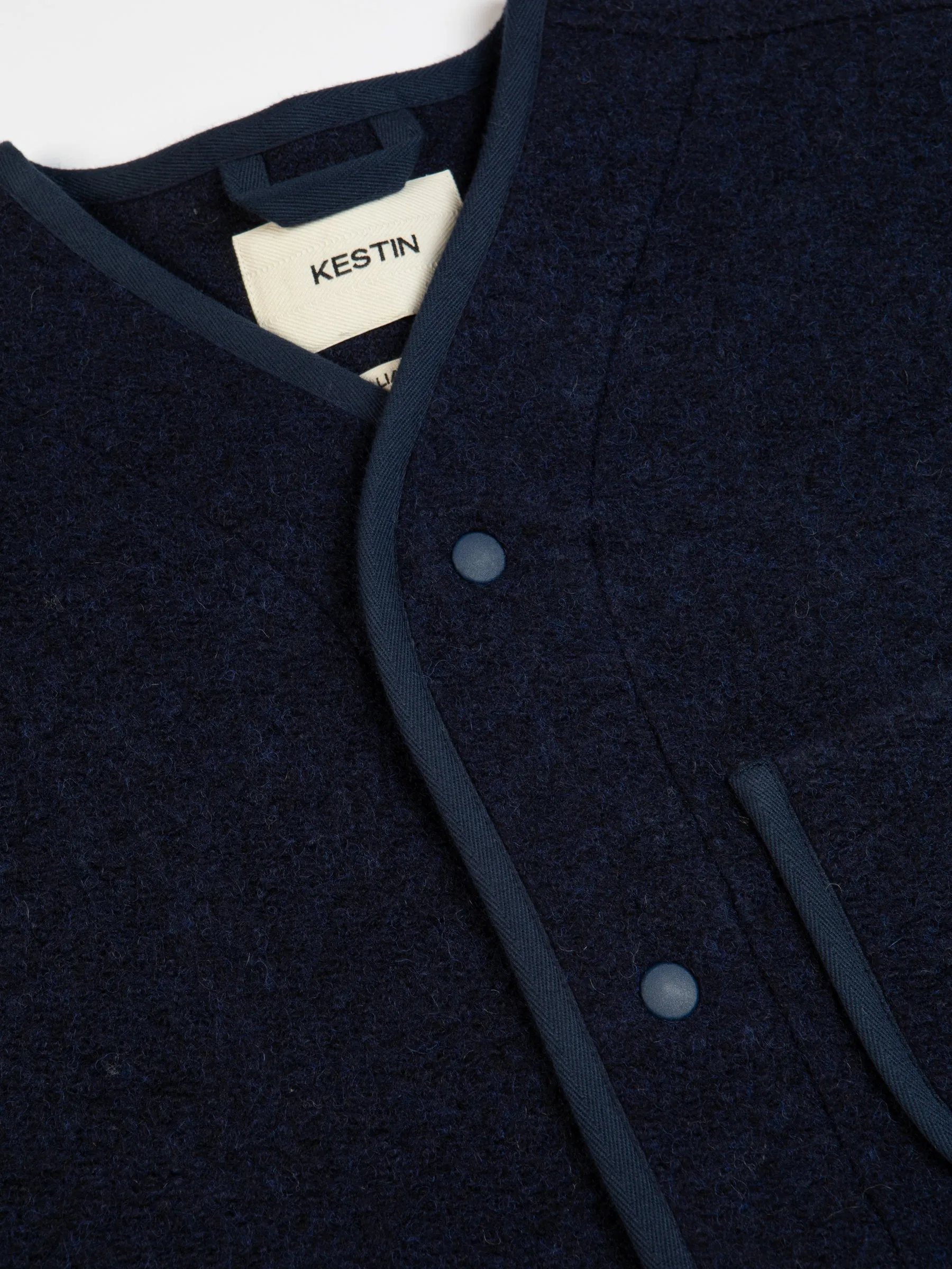 Midnight Blue Italian Wool Neist Cardigan - Shop Now!