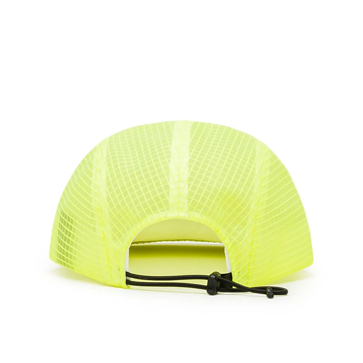 Neon Yellow Stüssy Grid Mesh Warm Up Cap