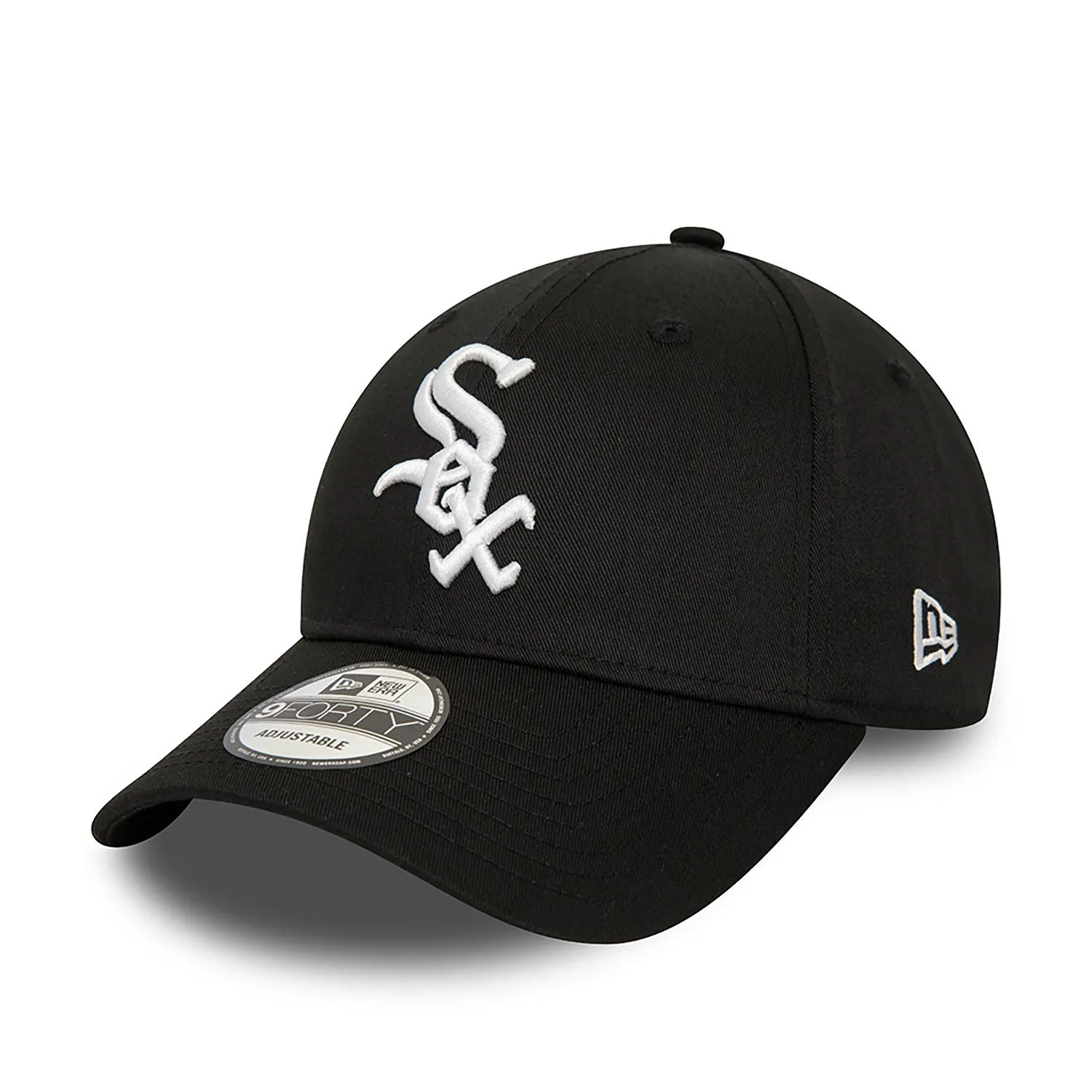 New Era Chicago White Sox World Series Patch Black 9FORTY Adjustable Cap