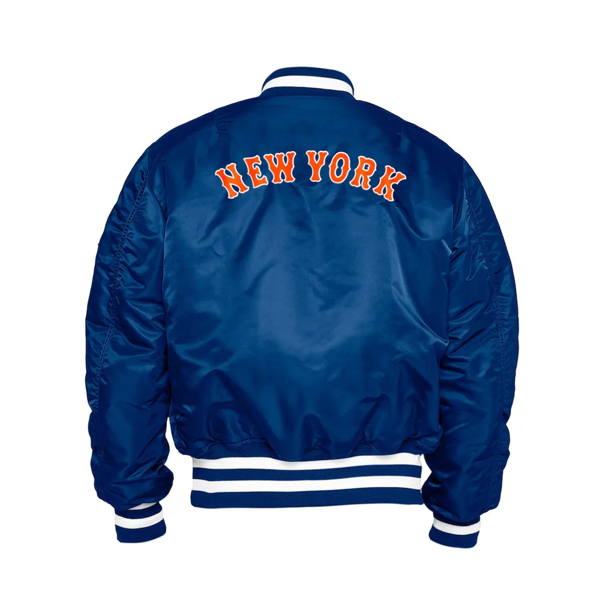 New York Mets Men's Alpha Industries MA-1 Bomber Jacket Royal - X29961BN00-13026997