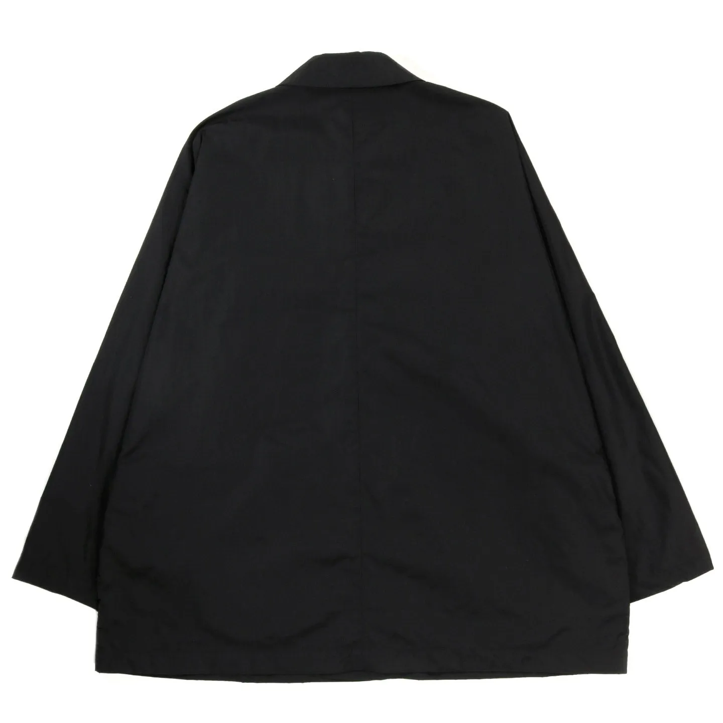 N.HOOLYWOOD black nylon balmacaan coat style 2241-CO03 in New York