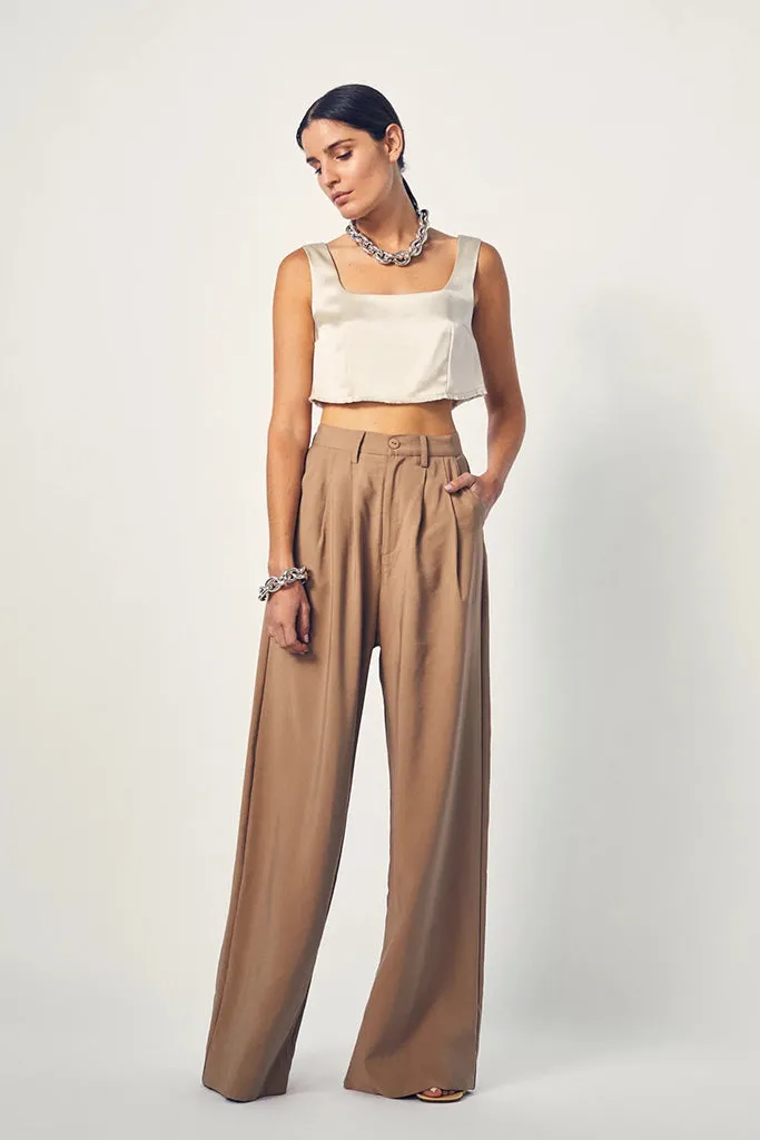 Stylish Camel Fabi Pants - Buy Now on Final Sale