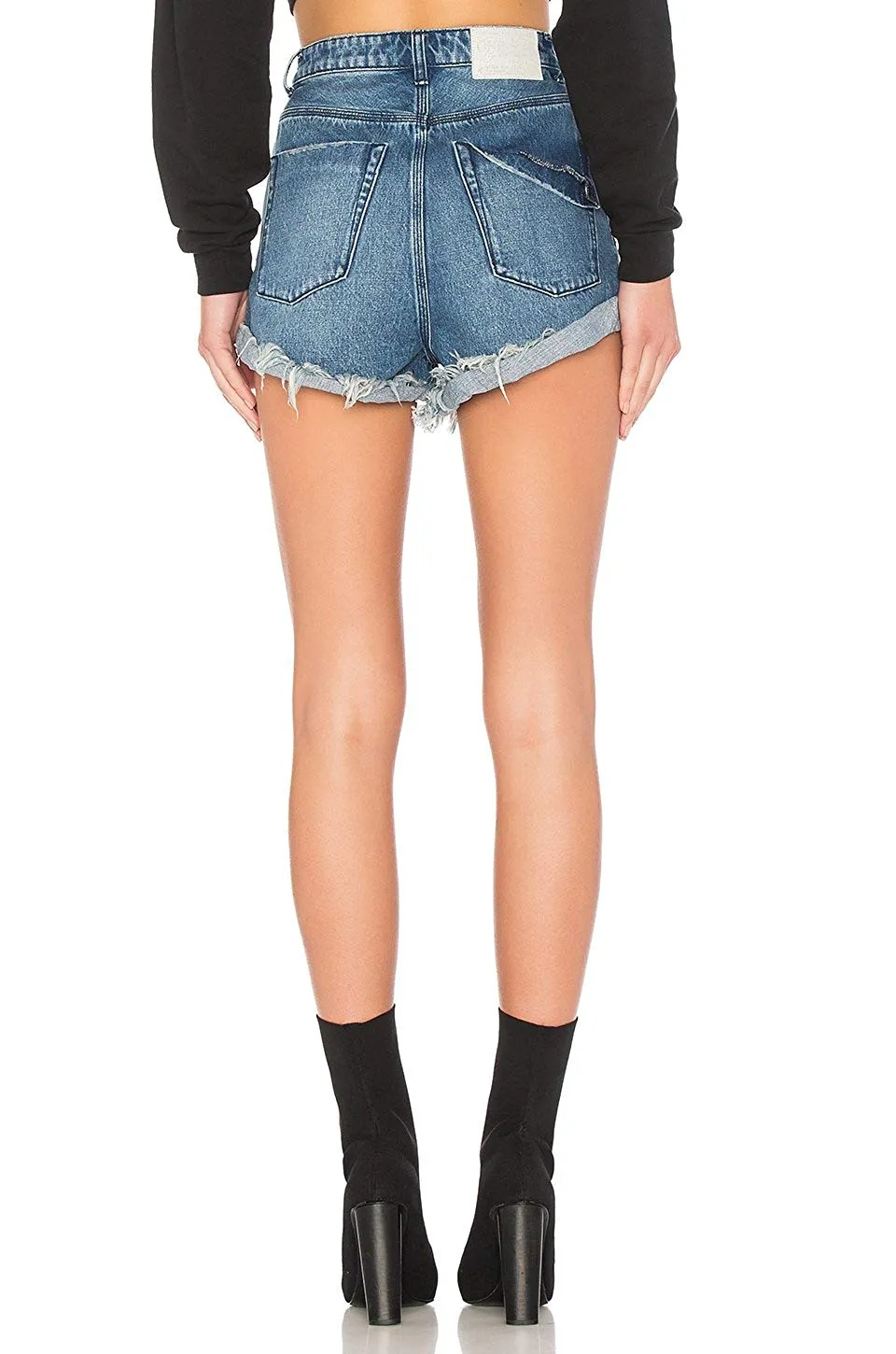 Pacifica Mid Waist Bandits Jean Shorts - One Teaspoon