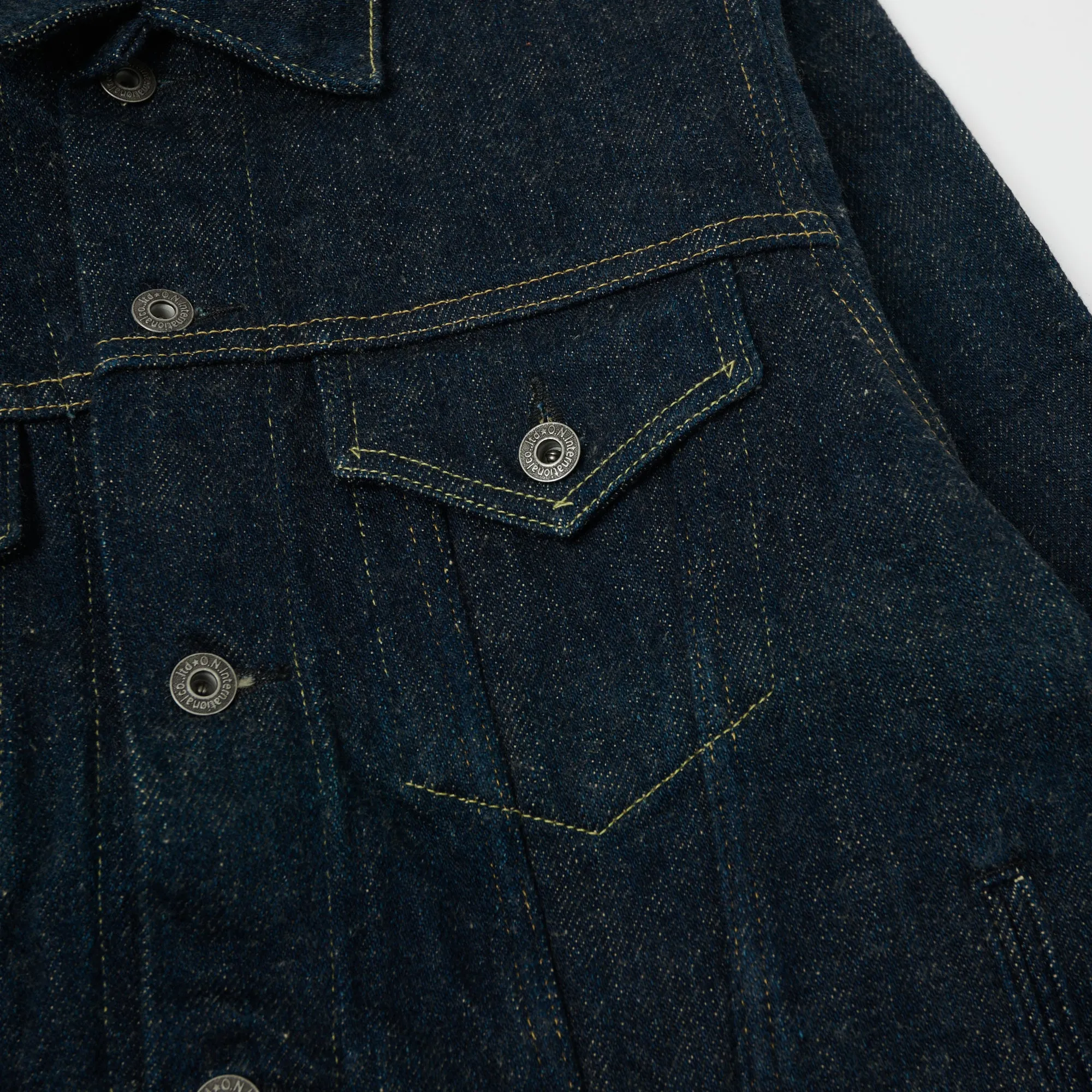 20oz Secret Denim Type III Pocket Denim Jacket - Rinsed | ONI 02527P-ZR