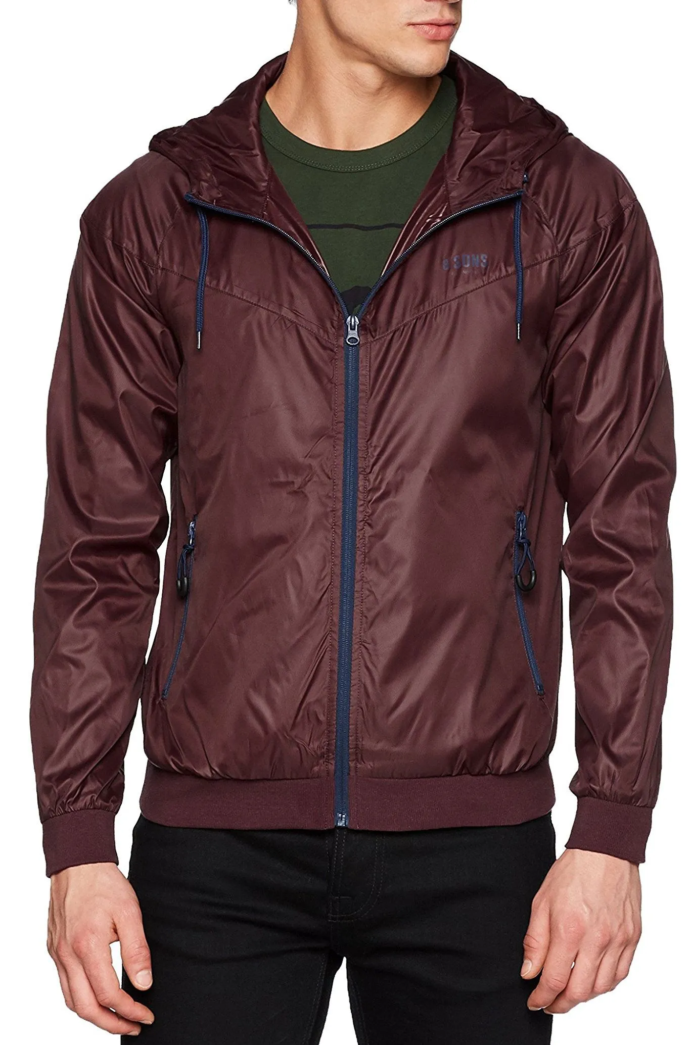 Only and Sons Stefan Lightweight Hooded Jacket in Fudge