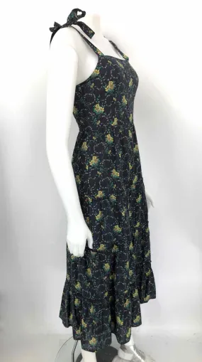 PAIGE Navy Yellow Floral X-SMALL Dress