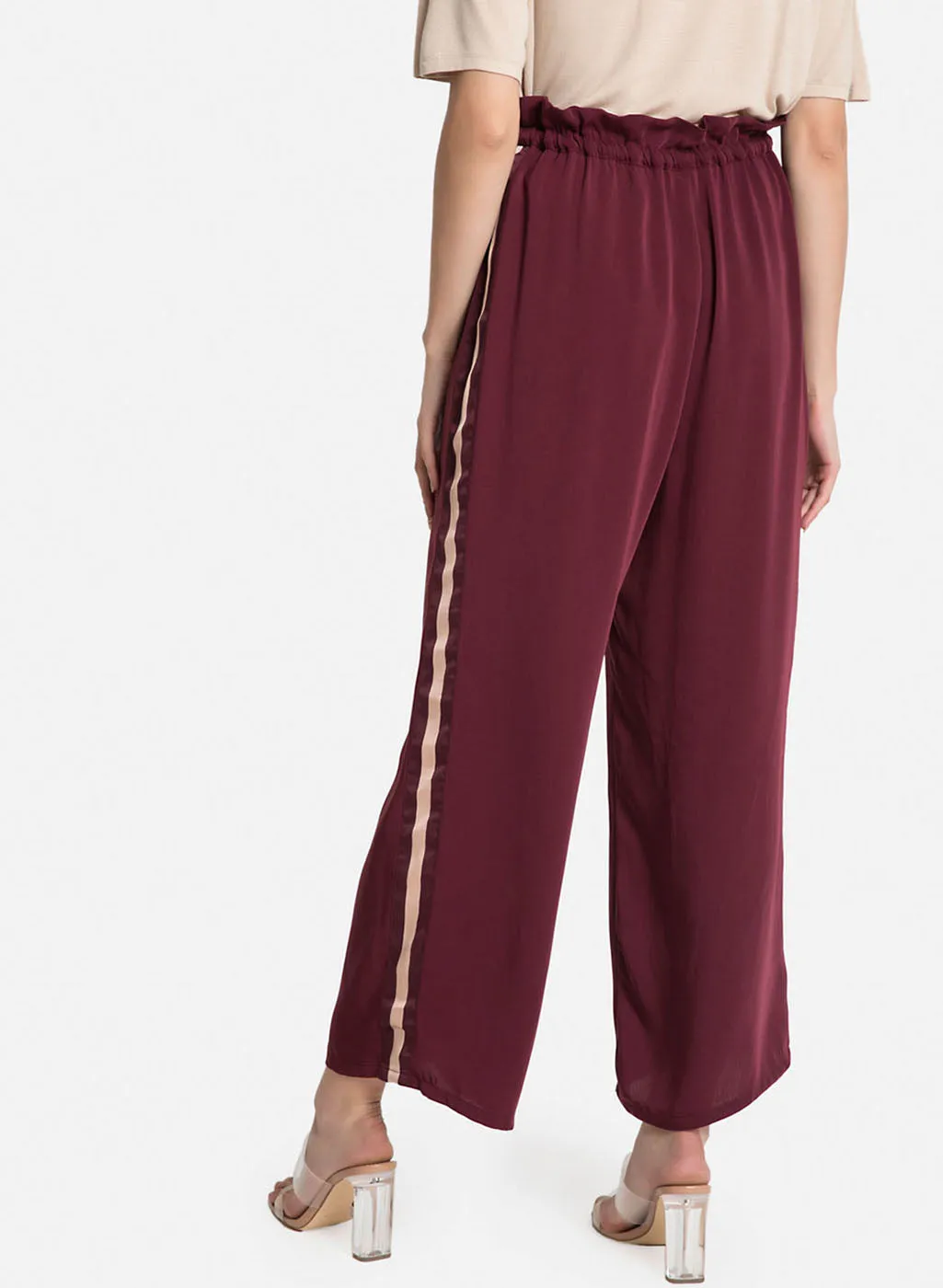 Plazzo Pants with Tape Detail