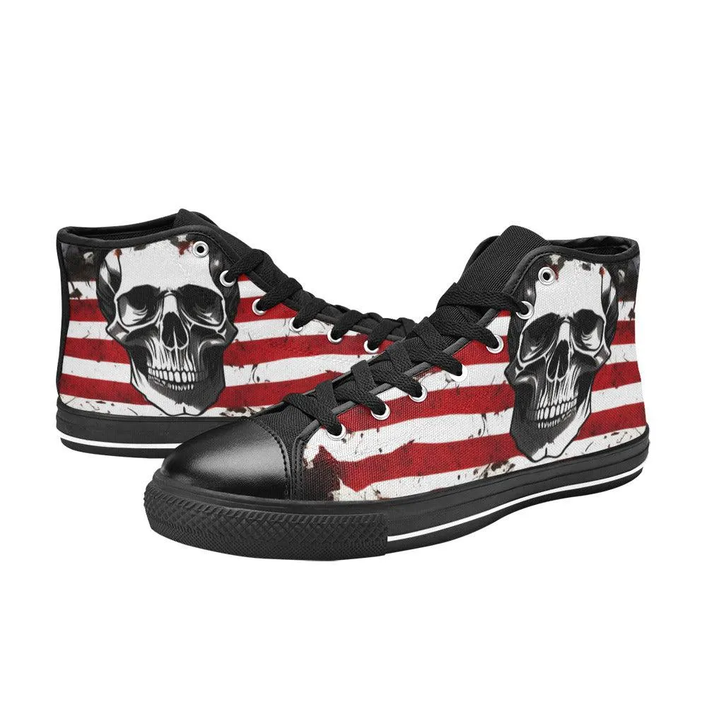 Patriotic Skull Art for Women