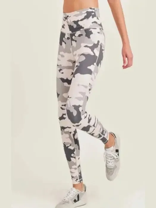 Pink Camouflage High Waisted Leggings.