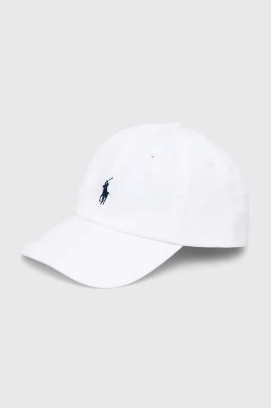 Polo Ralph Lauren white cotton baseball cap