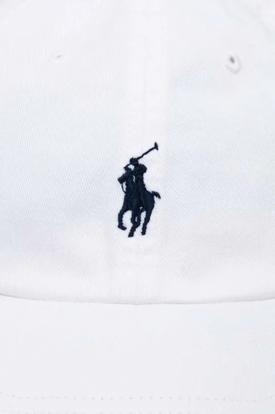 Polo Ralph Lauren white cotton baseball cap