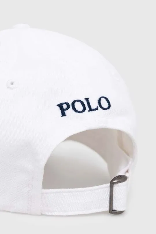 Polo Ralph Lauren white cotton baseball cap