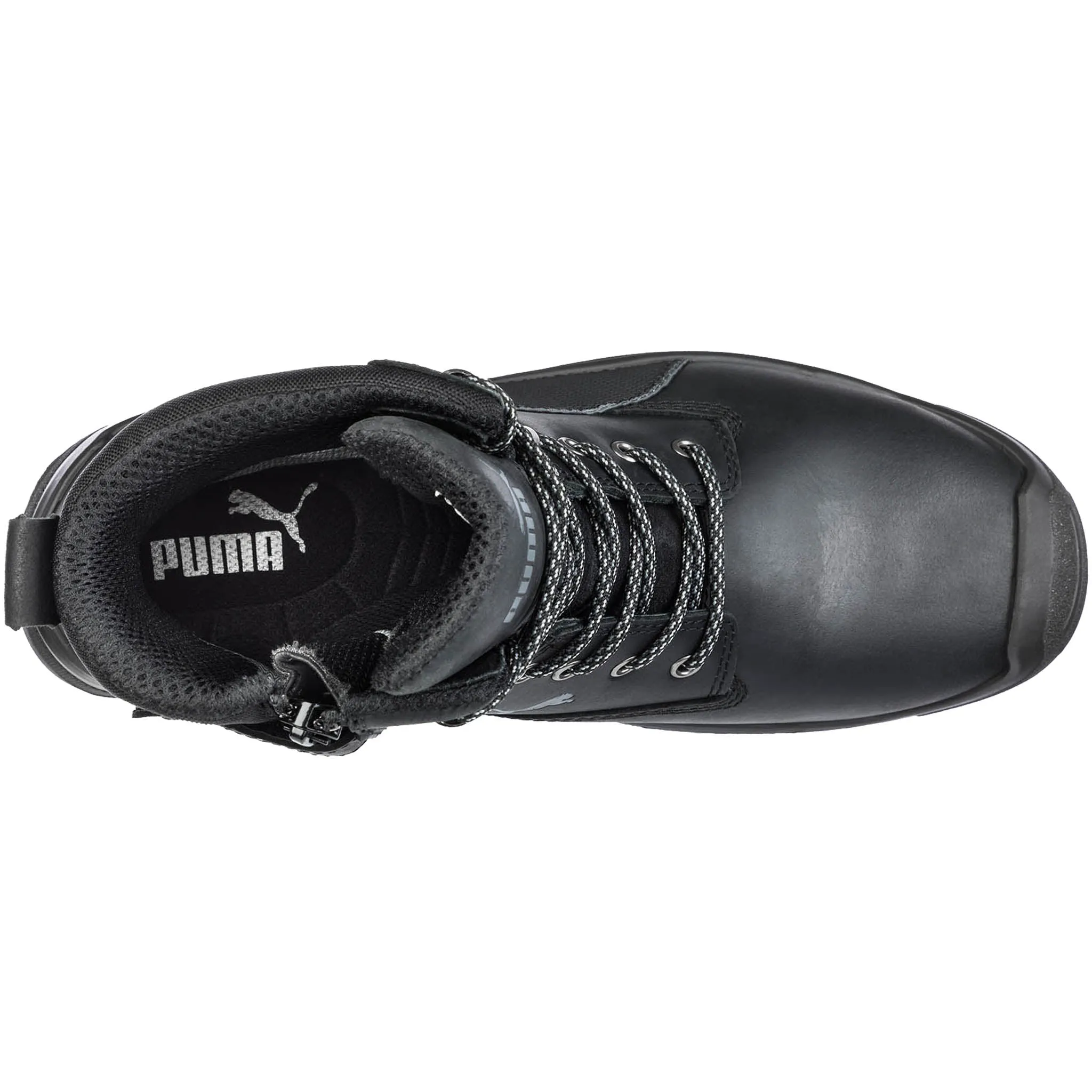 Puma Conquest 7 Zip EH WP Black Work Boots for Women