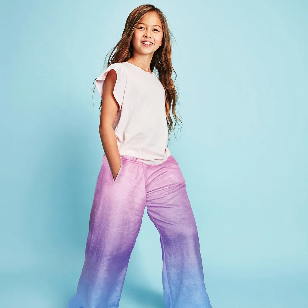 purple gradient Plush Pants