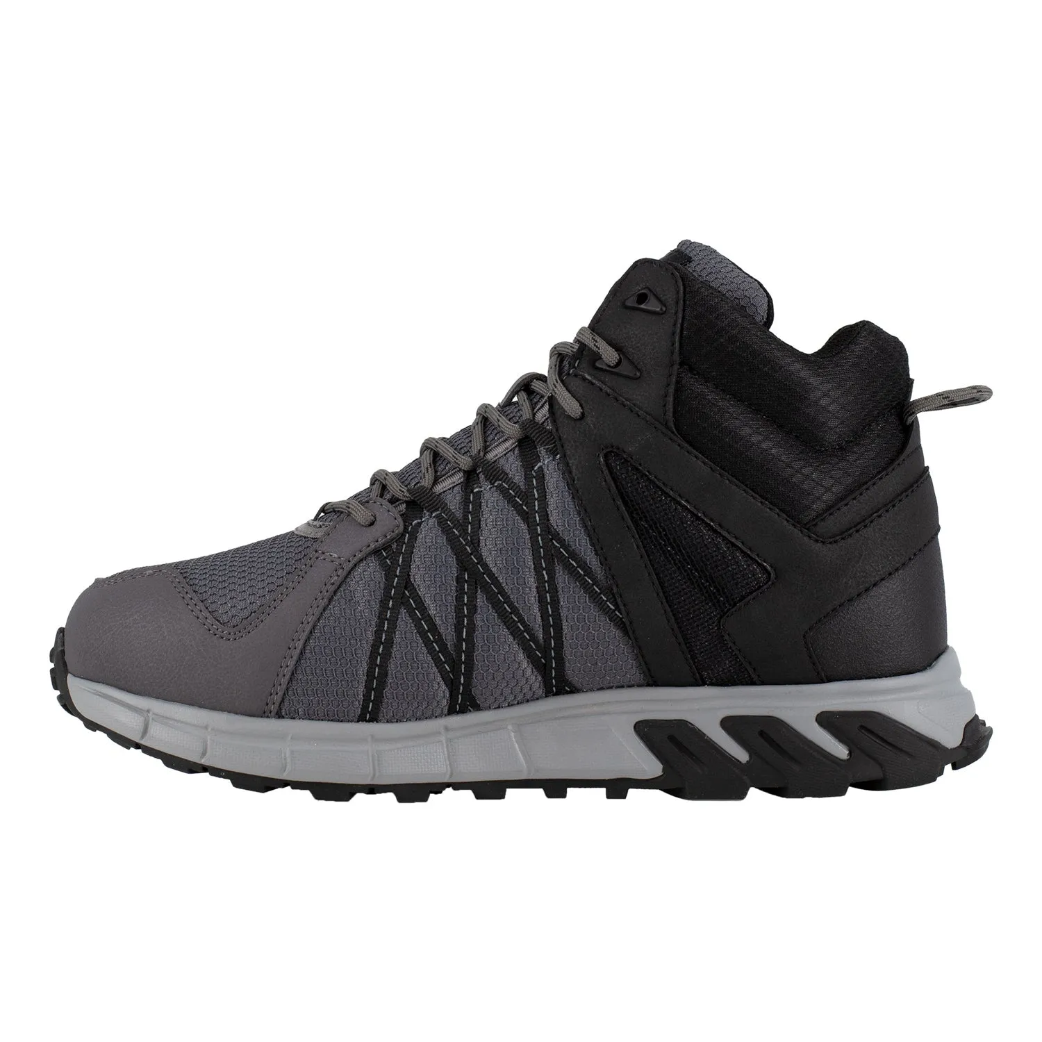 Reebok Women's Grey and Black Textile Work Boots Trailgrip Int MetGuard AT.