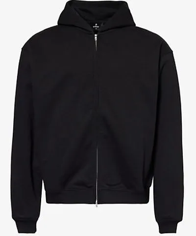 REPRESENT Mens Black Initial Cotton-Jersey Hoodie