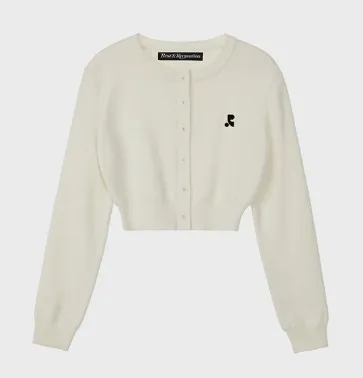 Elegant Style Logo Cardigans for Rest and Recreation.