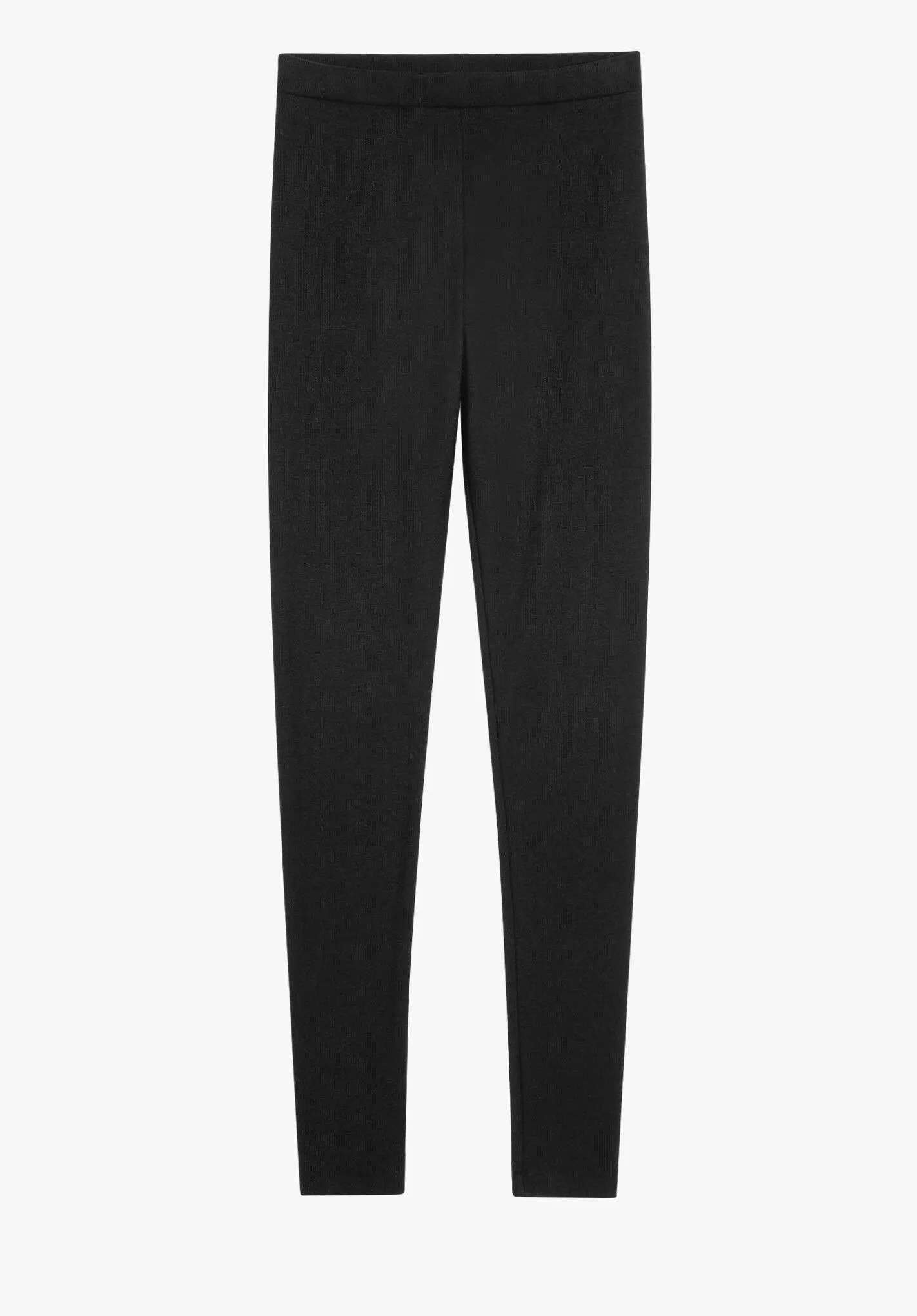 Ribbed Jersey Leggings - Ribbed Leggings in Jersey Fabric